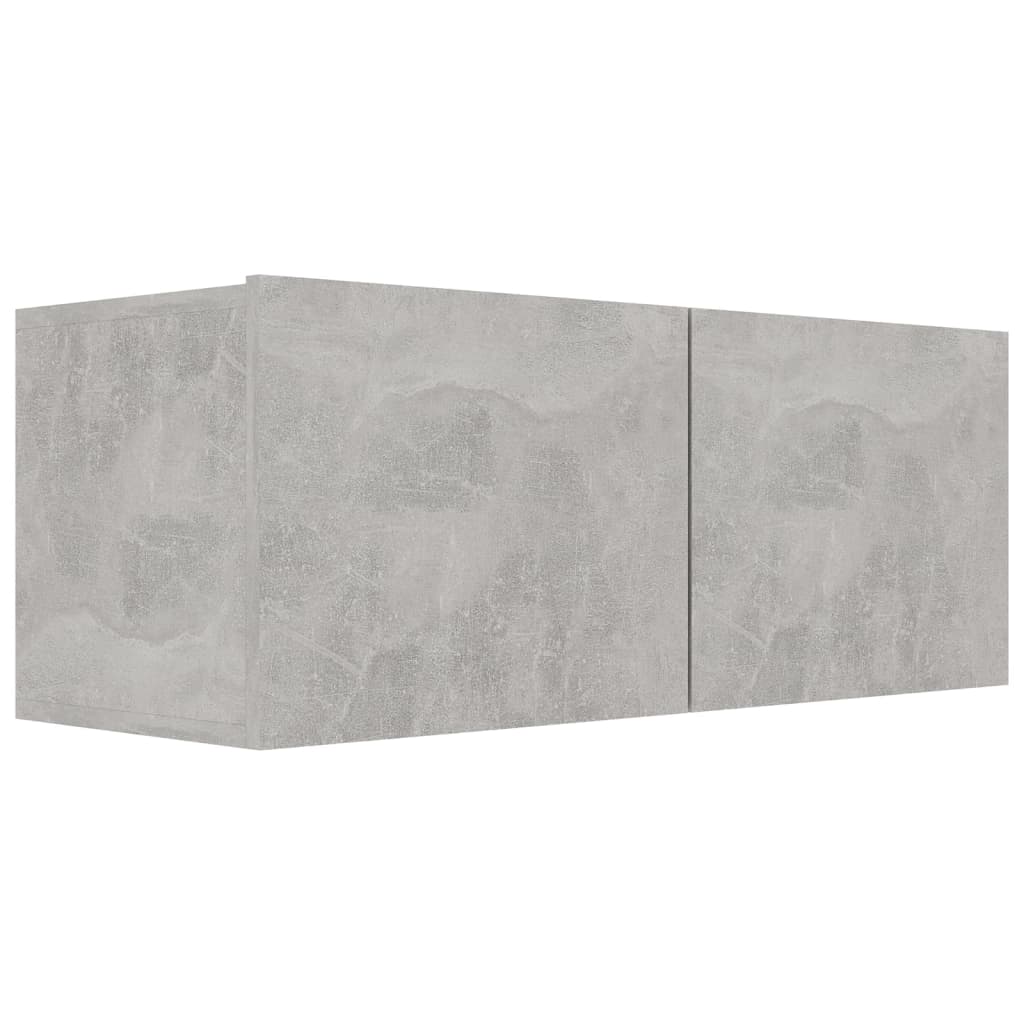 vidaXL 2-tlg. TV-Schrank-Set Betongrau Holzwerkstoff
