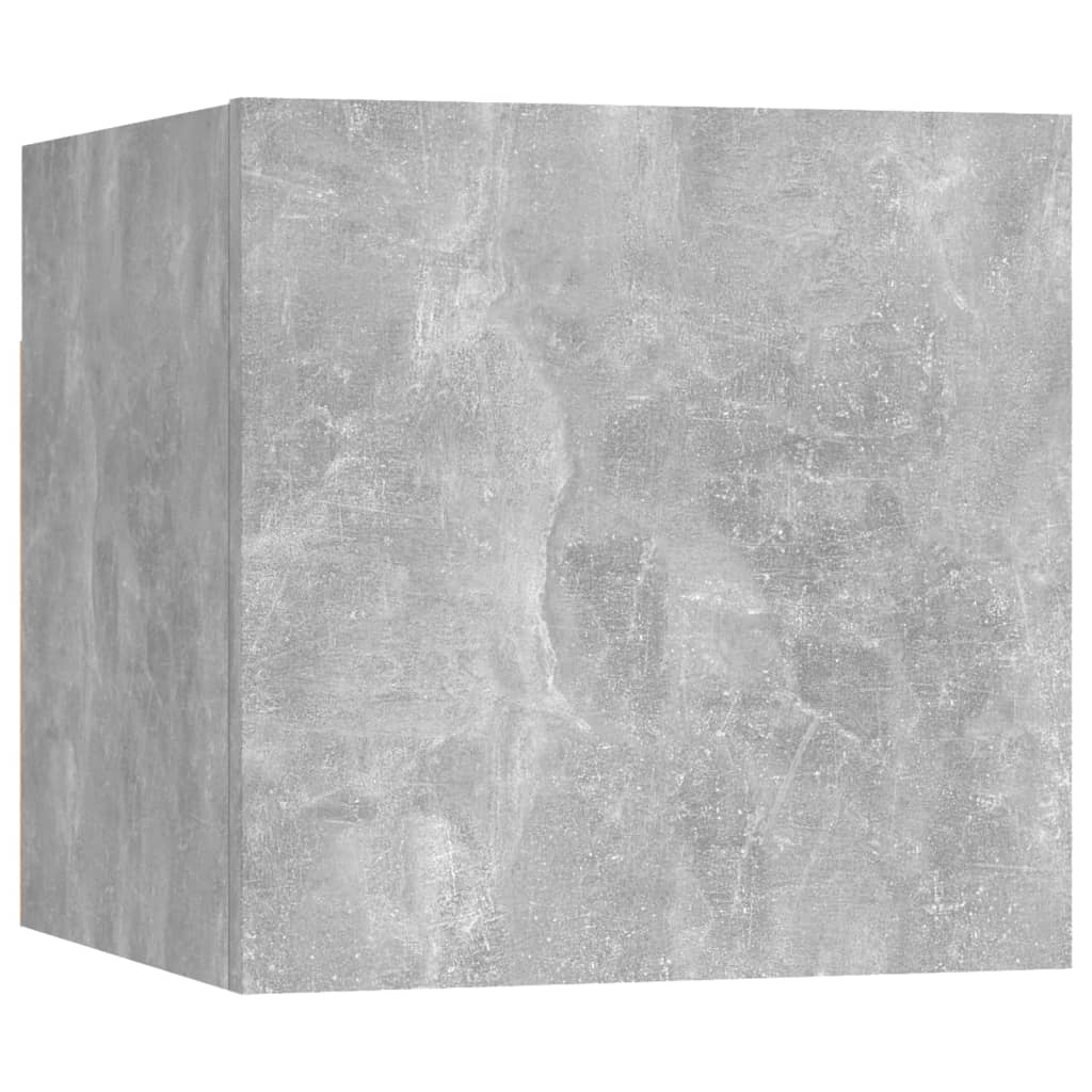 vidaXL 9-tlg. TV-Schrank-Set Betongrau Holzwerkstoff