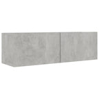 vidaXL 9-tlg. TV-Schrank-Set Betongrau Holzwerkstoff