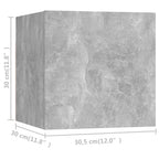 vidaXL TV-Wandschränke 8 Stk. Betongrau 30,5x30x30 cm