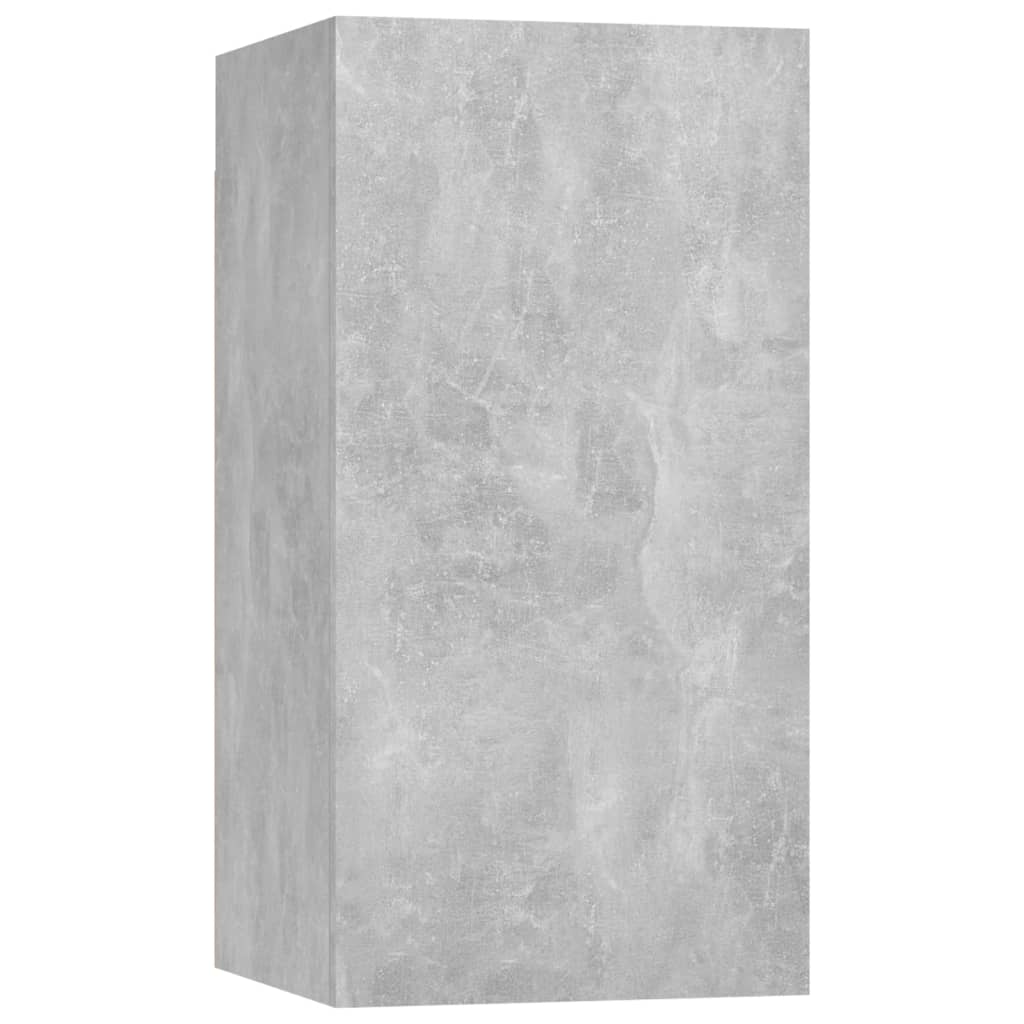 vidaXL TV-Schränke 7 Stk. Betongrau 30,5x30x60 cm Holzwerkstoff