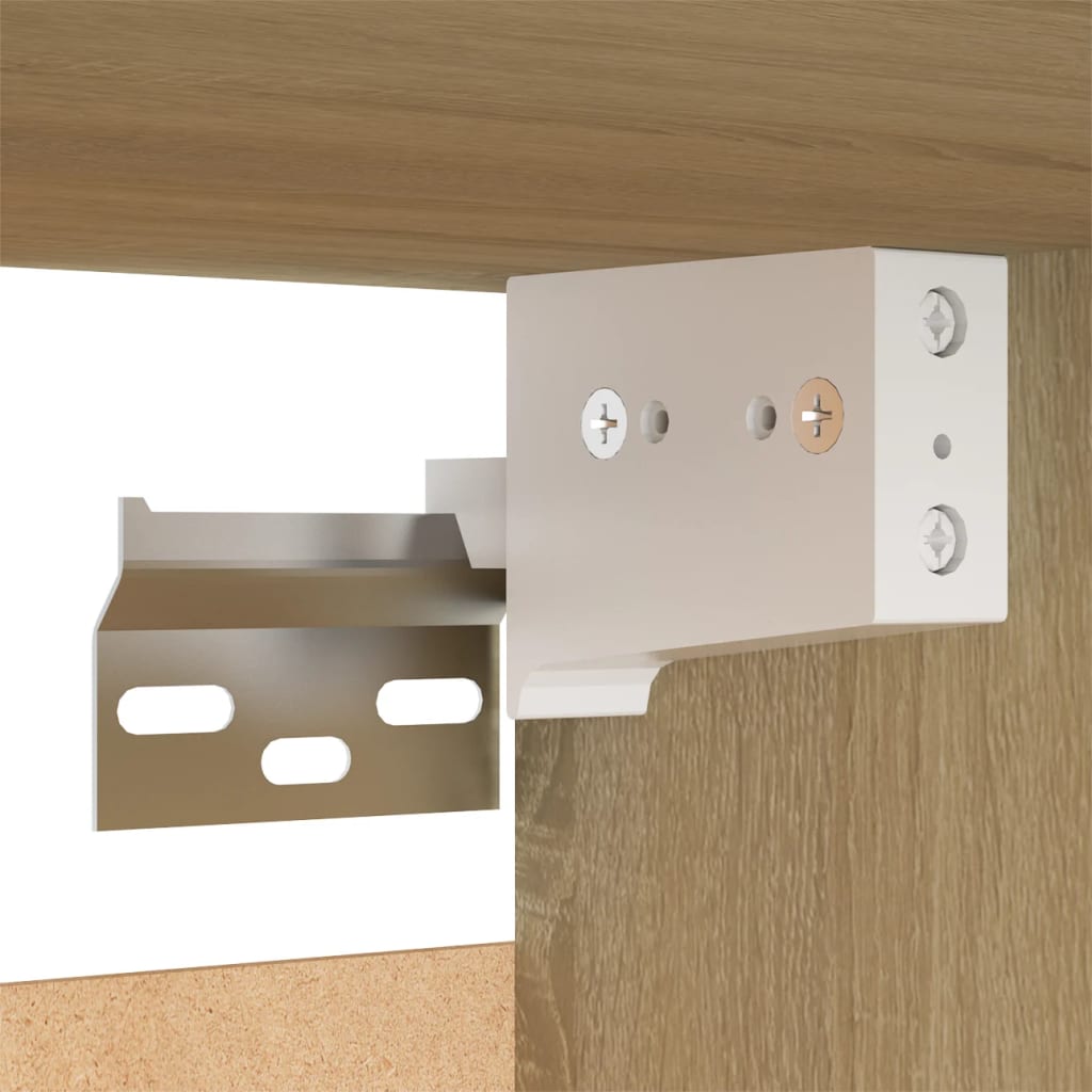 vidaXL TV-Schränke 7 Stk. Weiß Sonoma-Eiche 30,5x30x60cm Holzwerkstoff