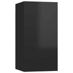 vidaXL TV-Schränke 4 Stk. Hochglanz-Schwarz 30,5x30x60cm Holzwerkstoff