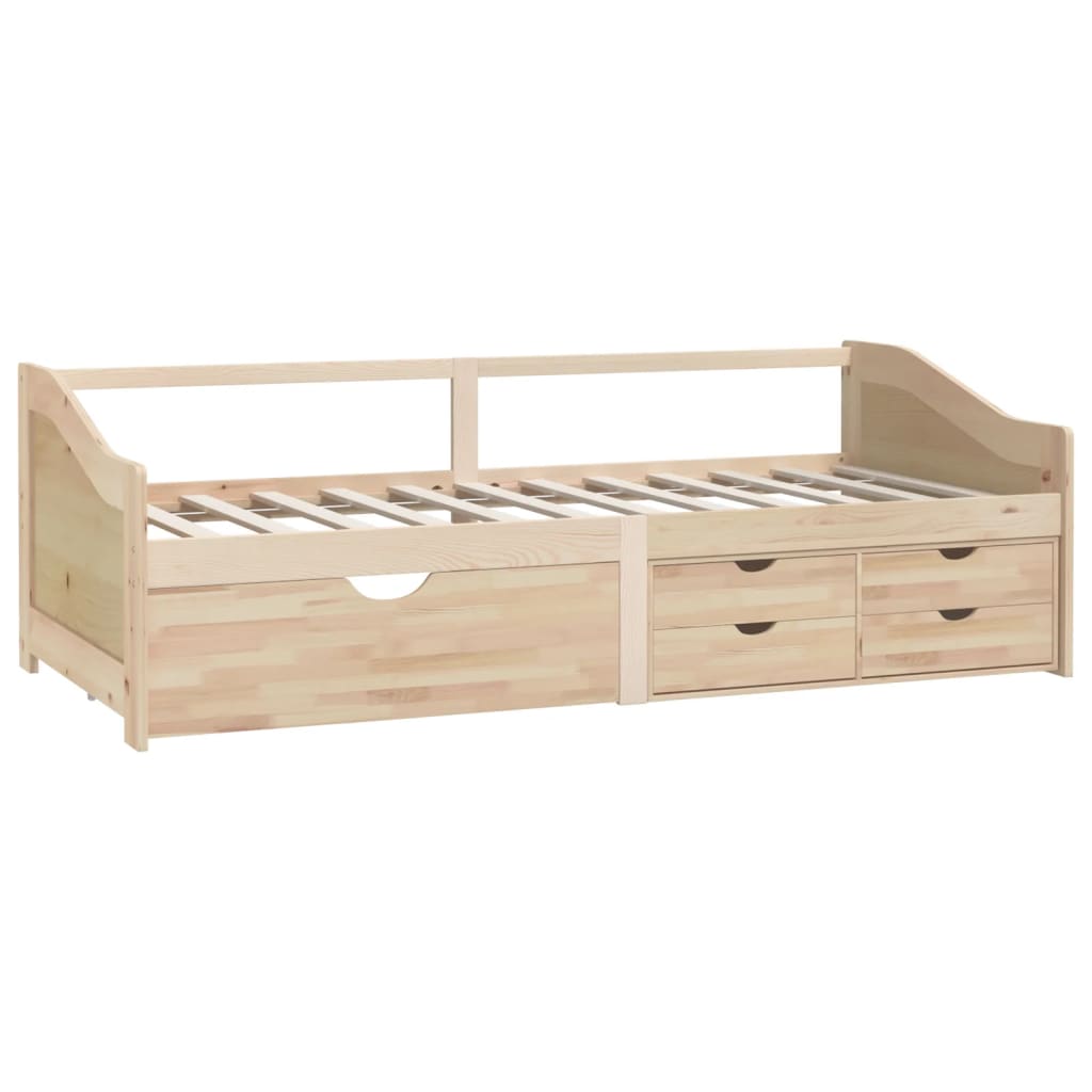 vidaXL Tagesbett 3-Sitzer mit Schubladen Massivholz Kiefer 90x200 cm