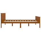 vidaXL Massivholzbett ohne Matratze Honigbraun 120x200 cm Kiefernholz