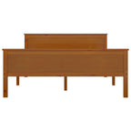 vidaXL Massivholzbett ohne Matratze Honigbraun 120x200 cm Kiefernholz