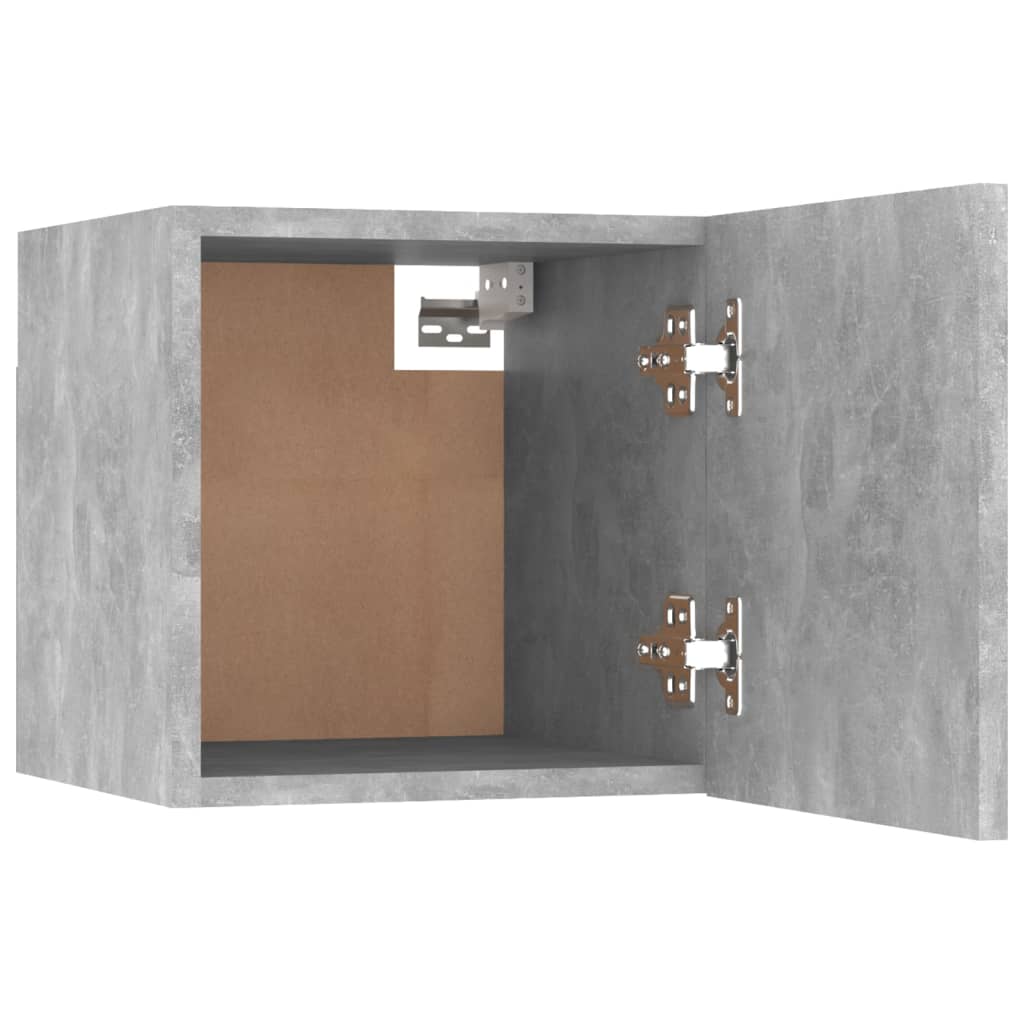 vidaXL Nachttisch Betongrau 30,5x30x30 cm Holzwerkstoff