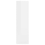 vidaXL Wandregal Hochglanz-Weiß 75x16x55 cm Holzwerkstoff