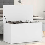 vidaXL Aufbewahrungstruhe Weiß 84x42x46 cm Holzwerkstoff