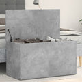 vidaXL Aufbewahrungstruhe Betongrau 84x42x46 cm Holzwerkstoff