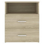 vidaXL Nachttische 2 Stk. Sonoma-Eiche 50x32x60 cm