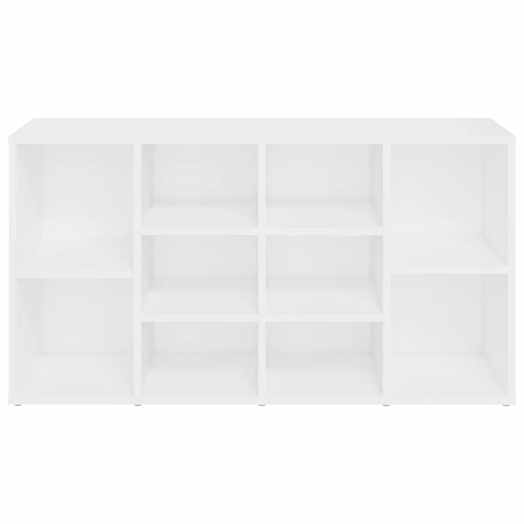 vidaXL Schuhbank Weiß 103x30x55 cm Holzwerkstoff