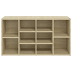 vidaXL Schuhbank Sonoma-Eiche 103x30x55 cm Holzwerkstoff