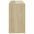 vidaXL Schuhbank Weiß und Sonoma-Eiche 103x30x55 cm Holzwerkstoff