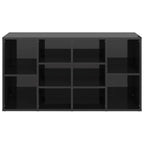 vidaXL Schuhbank Hochglanz-Schwarz 103x30x55 cm Holzwerkstoff
