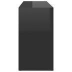 vidaXL Schuhbank Hochglanz-Schwarz 103x30x55 cm Holzwerkstoff