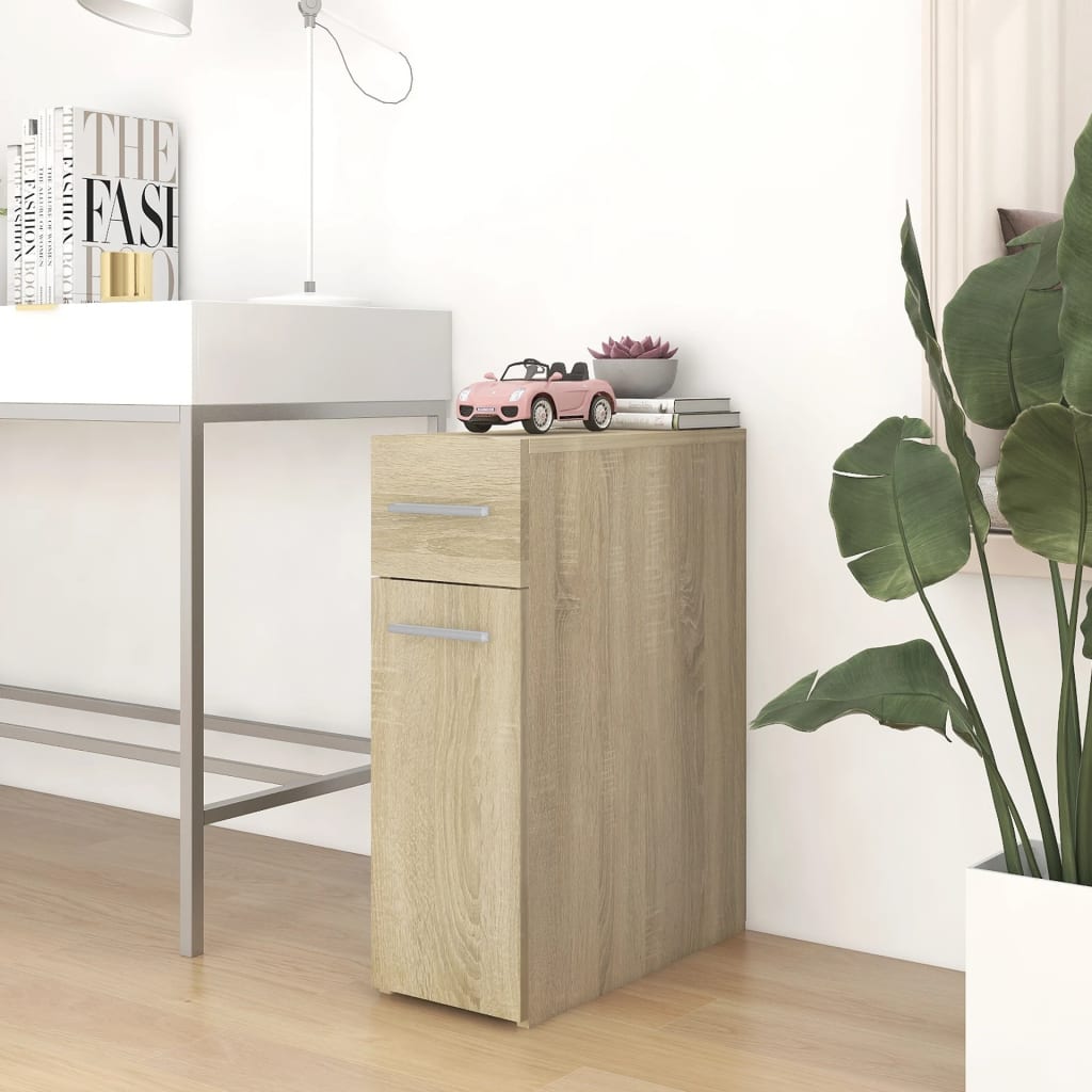 vidaXL Apothekerschrank Sonoma-Eiche 20x45,5x60 cm Holzwerkstoff