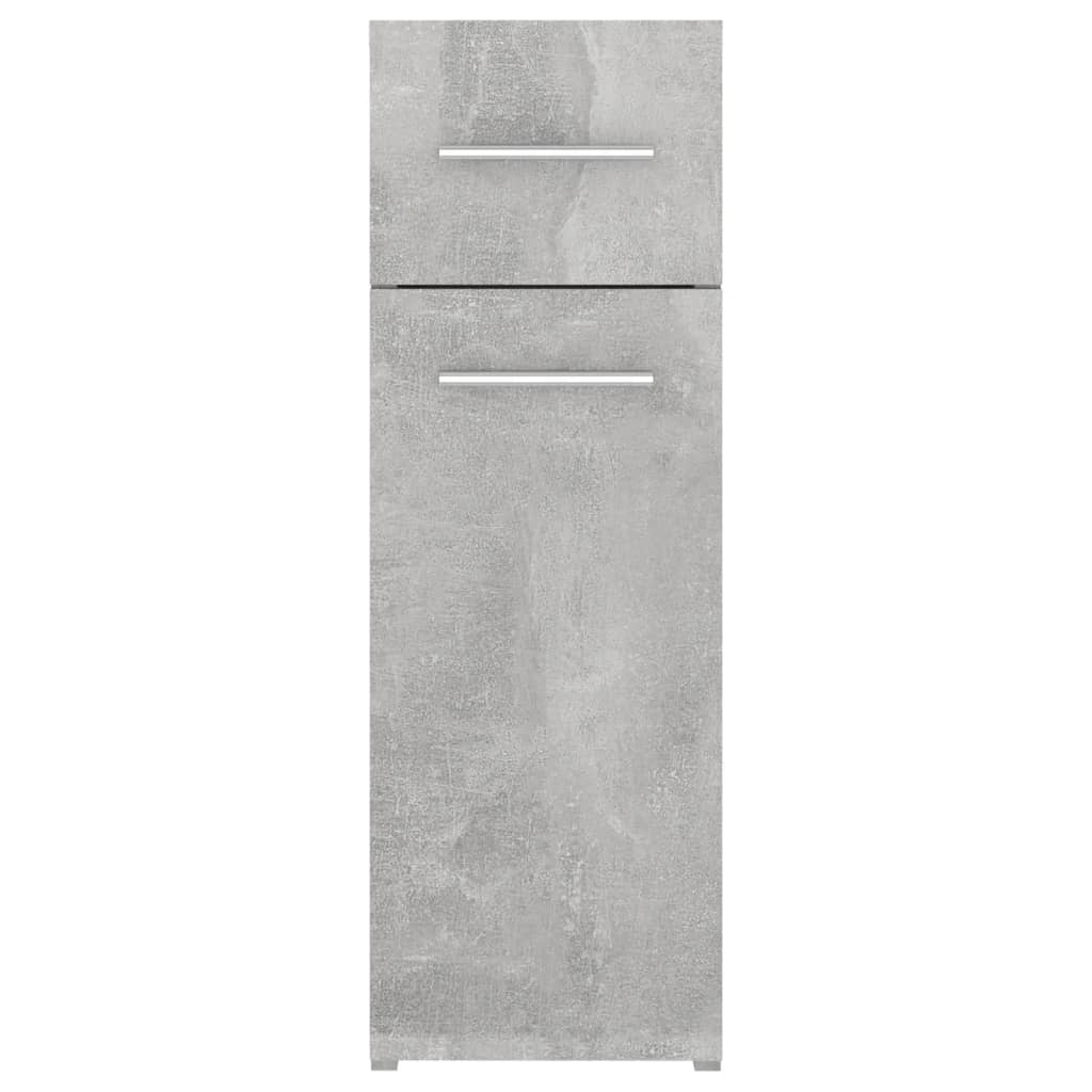 vidaXL Apothekerschrank Betongrau 20x45,5x60 cm Holzwerkstoff