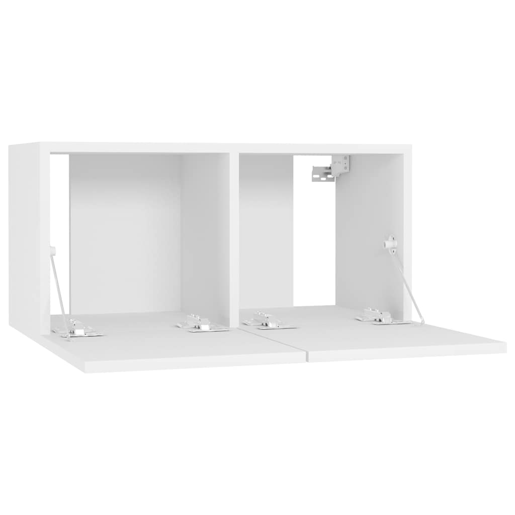 vidaXL TV-Hängeschränke 3 Stk. Weiß 60x30x30 cm