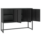 vidaXL Sideboard Schwarz 105x35x75 cm Stahl