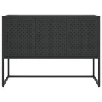vidaXL Sideboard Schwarz 105x35x75 cm Stahl