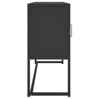 vidaXL Sideboard Schwarz 105x35x75 cm Stahl