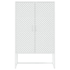 vidaXL Highboard Weiß 80x35x135 cm Stahl