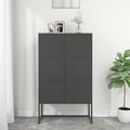 vidaXL Highboard Weiß 80x35x135 cm Stahl