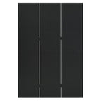 vidaXL 3-tlg. Raumteiler Schwarz 120x180 cm Stahl