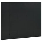 vidaXL 5-tlg. Raumteiler Schwarz 200x180 cm Stahl