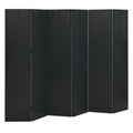 vidaXL 6-tlg. Raumteiler Schwarz 240x180 cm Stahl