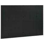 vidaXL 6-tlg. Raumteiler Schwarz 240x180 cm Stahl