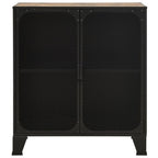 vidaXL Aufbewahrungsschrank Rustikal Braun 72x36x82 cm Metall und MDF