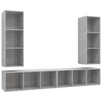 vidaXL | Wand TV Schrank | Wandmontiert 4 pcs 37 x 37 x 107,5 cm