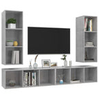 vidaXL | Wand TV Schrank | Wandmontiert 4 pcs 37 x 37 x 107,5 cm