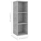 vidaXL | Wand TV Schrank | Wandmontiert 4 pcs 37 x 37 x 107,5 cm