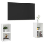 vidaXL TV-Schränke 2 Stk. Weiß 72x35x36,5 cm Holzwerkstoff