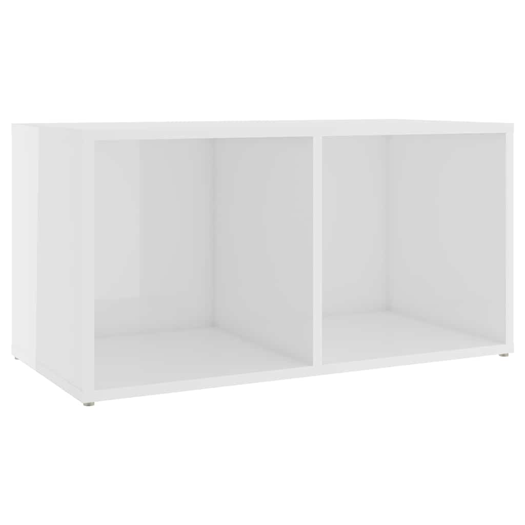 vidaXL TV-Schränke 2 Stk. Hochglanz-Weiß 72x35x36,5 cm Holzwerkstoff