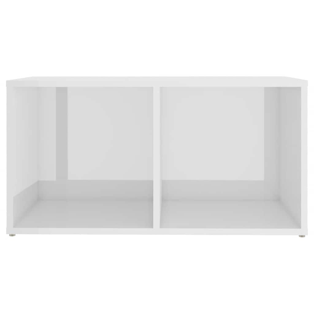 vidaXL TV-Schränke 2 Stk. Hochglanz-Weiß 72x35x36,5 cm Holzwerkstoff