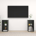 vidaXL TV-Schränke 2 Stk. Hochglanz-Weiß 72x35x36,5 cm Holzwerkstoff