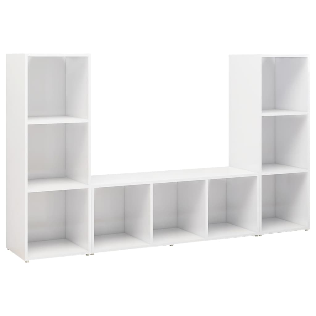 vidaXL | TV-Schränk | 3 pcs 37 x 35 x 107.5 cm