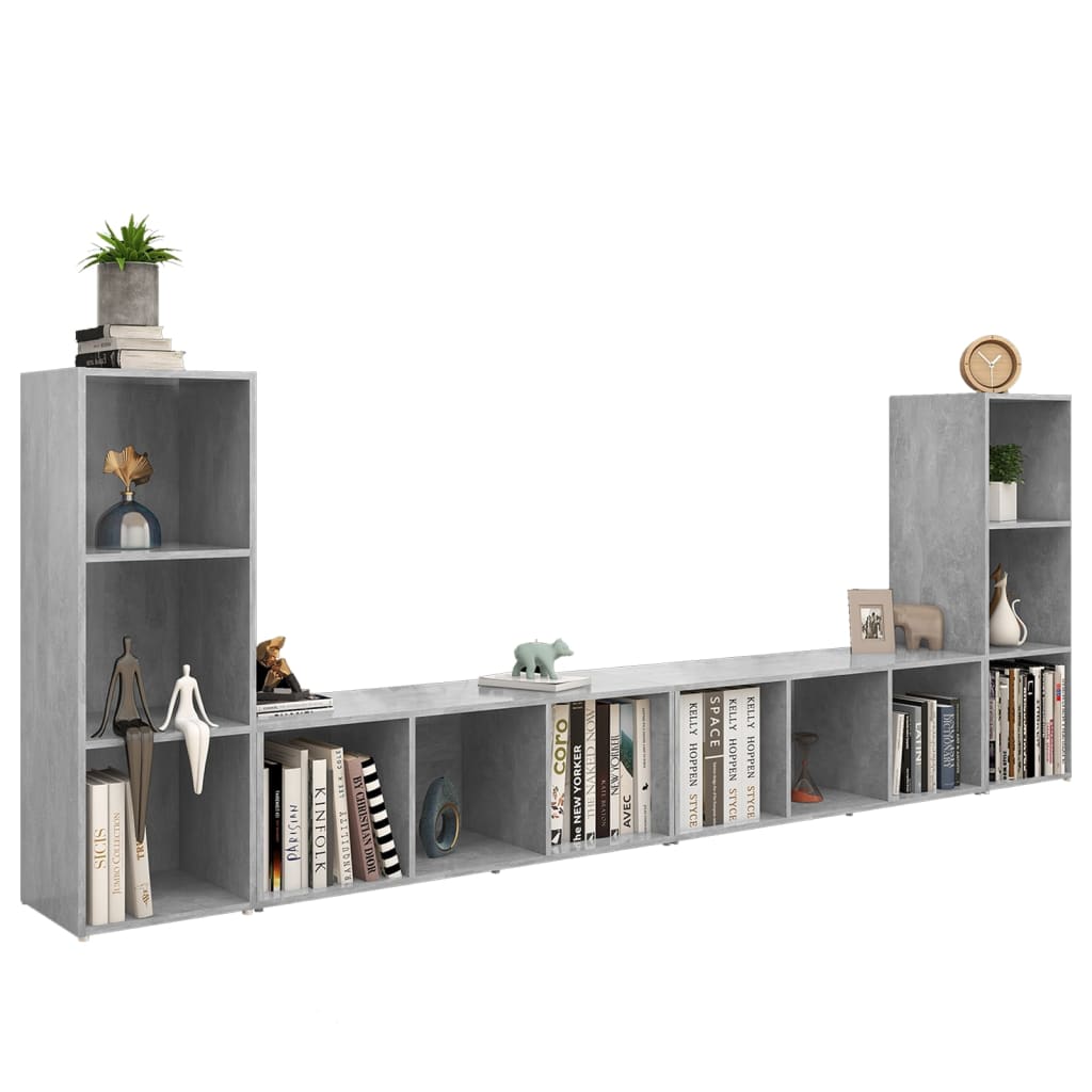 vidaXL | TV-Schränk | 4 pcs 37 x 35 x 107.5 cm