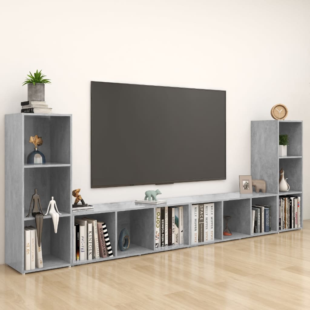 vidaXL | TV-Schränk | 4 pcs 37 x 35 x 107.5 cm