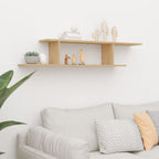 vidaXL TV-Wandregal Sonoma-Eiche 125x18x23 cm Holzwerkstoff