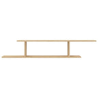 vidaXL TV-Wandregal Sonoma-Eiche 125x18x23 cm Holzwerkstoff