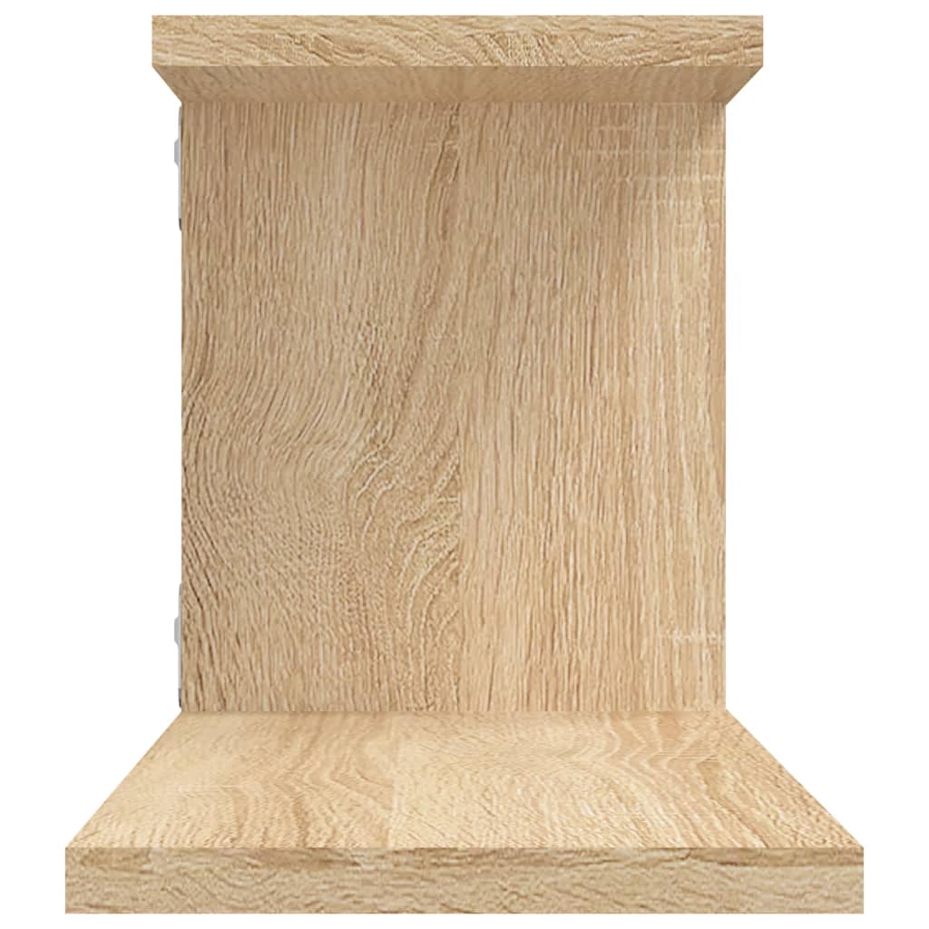 vidaXL TV-Wandregal Sonoma-Eiche 125x18x23 cm Holzwerkstoff