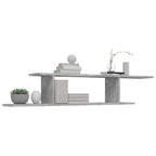vidaXL TV-Wandregal Betongrau 125x18x23 cm Holzwerkstoff