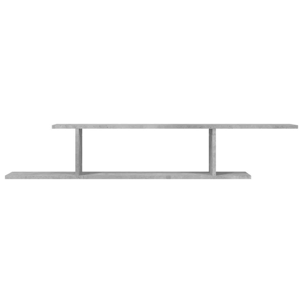 vidaXL TV-Wandregal Betongrau 125x18x23 cm Holzwerkstoff