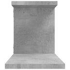 vidaXL TV-Wandregal Betongrau 125x18x23 cm Holzwerkstoff