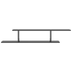 vidaXL TV-Wandregal Hochglanz-Grau 125x18x23 cm Holzwerkstoff